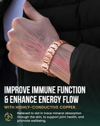 MagnetRX® Magnetic Copper Bracelet for Men — EllipseMAX 5X Strength 5,000 Gauss Magnets — Designed in USA & Patent Pending — Premium Mens Copper Bracelet with Adjustable Length