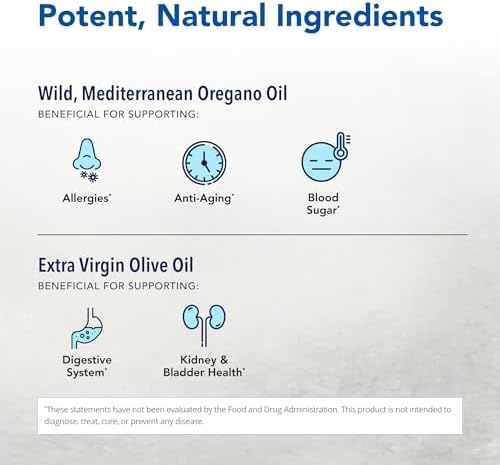 NORTH AMERICAN HERB & SPICE Oreganol - 0.45 fl. oz. - Unprocessed, Wild, Organic Oregano Oil - Mediterranean Source P73 - Non-GMO - 194 Servings