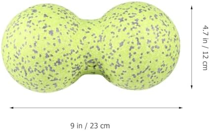 Cabilock Peanut Massage Ball Mini 12cm Epp Foam Muscle Roller for Back Neck Shoulder Leg Comfort Fluorescent Color for Physical Therapy and Muscle