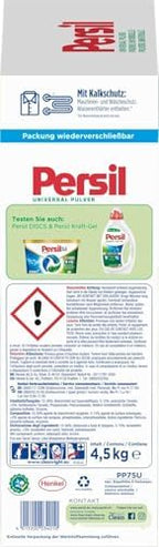 Persil Universal Detergent Powder (75 Loads | 9.9 lbs | 4.5 kg) - All-in-one Solution For Deep Clean Laundry And Freshness For The Machine
