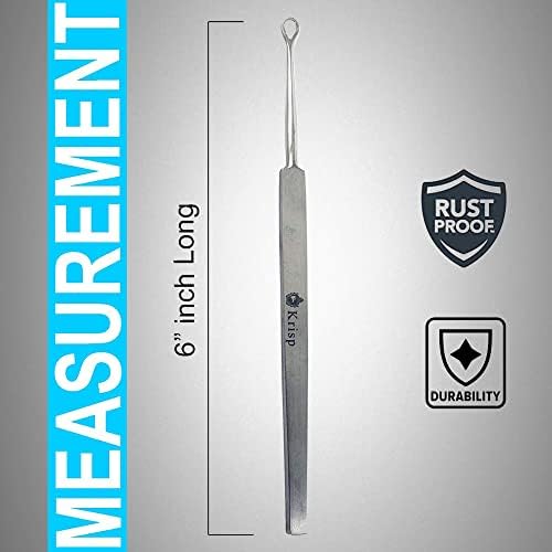 Ear Wax Removal Tool - Earwax Cleaner Tool Set Ear Wax Picker Loop Ear Cleaner Curette Q Tip Pick Metal Cleaning Reusable Ear Wax Kit Cleaner Remover Medical Grade Stainless Steel By Krisp Beauty