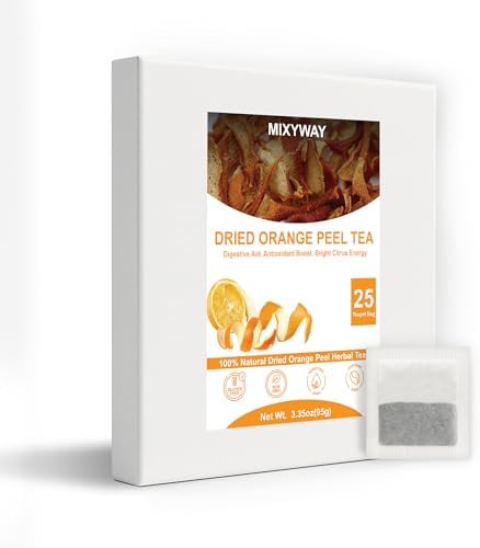 MIXYWAY Orange Peel Teapot bag - 25 Teapot Bags 3.35 OZ (95 g.)