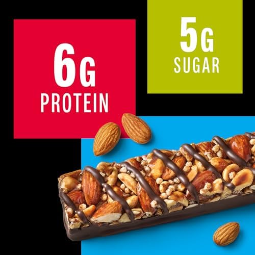 KIND Healthy Snacks Bars, Dark Chocolate Nuts & Sea Salt, Gluten Free, Low Sugar, High Fiber Snacks, 6g Protein, 24 Count