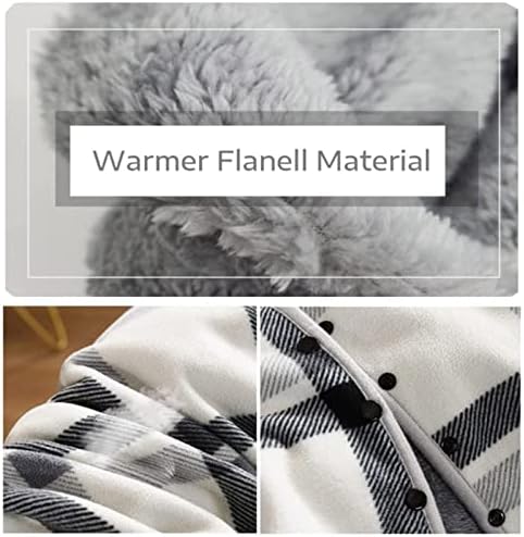 ROBOTA Wheelchair Warmer Cover Blanket, Scarf Blanket for Adults Flannel Lining Wheelchair Poncho Knee Blanket Leg Blanket Portable Warm Blanket Cape Poncho for Wheelchair Users, 80x130cm, XX999