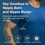 NipEaze Athletic Nipple Covers for Men & Women – Transparent Chafe Prevention & Concealment, The Original Sports Nipple Cover