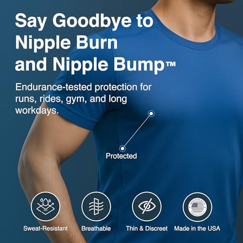 NipEaze Athletic Nipple Covers for Men & Women – Transparent Chafe Prevention & Concealment, The Original Sports Nipple Cover