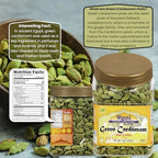 Rani Green Cardamom Pods Spice (Hari Elachi) 14oz (400g) PET Jar ~ All Natural | Vegan | Gluten Friendly | NON-GMO | Kosher | Product of India