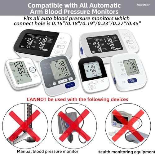 Extra Large Blood Pressure Cuff, 9”-21” (22-54CM) XL Cuff Compatible with Omron BP Monitor, Replacement X-Large Cuff for Adult Big ARM, with 6 Connectors