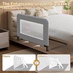Toddler Bed Guard Rail for Baby - Sturdy Metal Safety Rail for Twin, Crib, Queen, Bunk, Full Side Beds - Kids Guardrail Protector