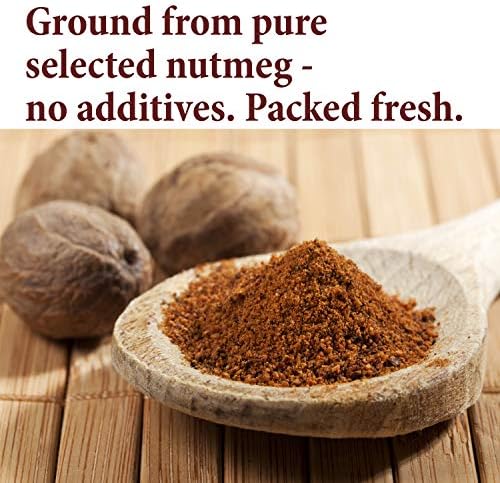 The Spice Way Ground Nutmeg - premium powder - 4 oz resealable bag
