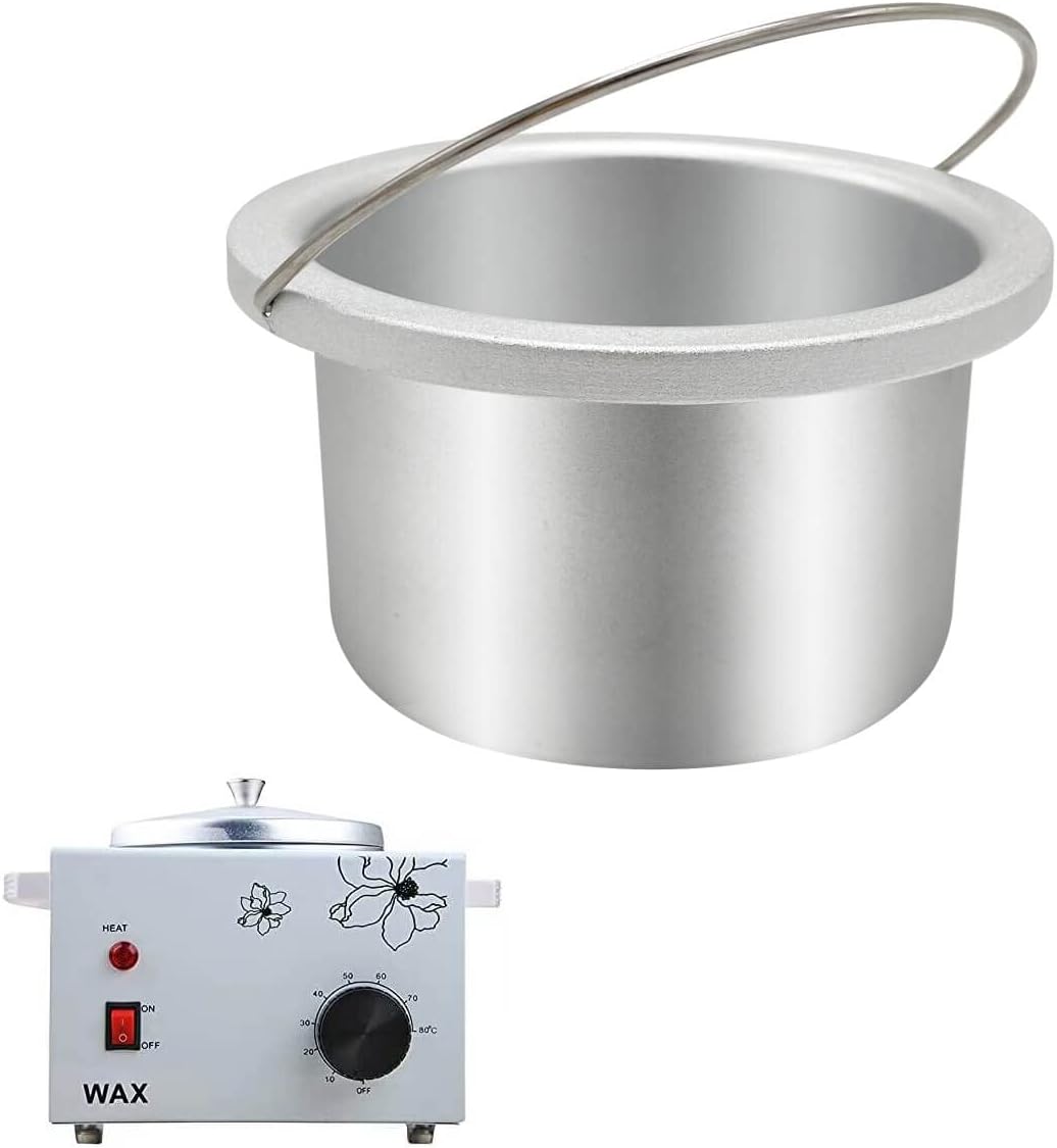 600ml Wax Pot Wax Warmer Replacement, Inner Pot Portable Hair Removal Waxing Bowl for 600ml Hair Remover Machine