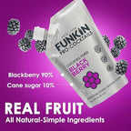 Funkin Fruit Puree | Real Fruit, Simple Ingredient, Natural Mixer for Cocktails, Drinks, Smoothies | Vegan, Non-GMO, Gluten-Free (2.2 lbs) (Blackberry)