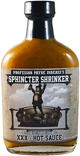 Professor Payne Indeass Sphincter Shrinker XXX Hot Sauce, 5.7 fl oz
