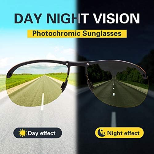 YIMI Men Women Photochromic Polarized Sport Sunglasses Cycling Fishing Driving Glasses UV400 Protection Anti Glare Eyeglasses
