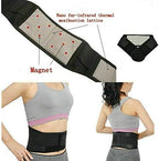 Lumbar Brace Adjustable Waist Tourmaline Self Heating Magnetic Therapy Back Waist Support Belt Lumbar Brace Massage Band Health Care Men Women (Color : Black, Tamaño : L)