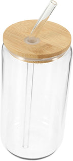 ABOOFAN High Temp Resistant Glass Travel Mug Iced Tumbler Lid Straw Glass Cup Lid and