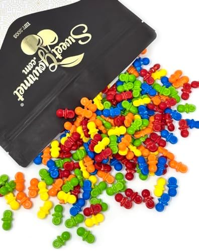SweetGourmet Bright Pacifiers Coated Pressed Hard Candy | Assorted Fruit Flavors | 1 Pound