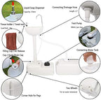 VINGLI Portable Hand Sink with 24L Recovery Tank, 5 Gal Self-contained Hand Wash Basin for Camping/RV/Garden/Outdoor Events/Gatherings, Lightweight & Detachable