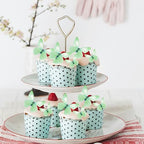 72PCS Edible Butterfly Cupcake Toppers & Decorations for Butterfly Theme Baby Shower & Kids Birthday Party - Green