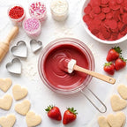 Red Candy Wafer Chocolate Melts - 12 oz Valentine’s Day Candy Melting Wafers for Baking, Decorating, Dipping, Drizzling & Desserts