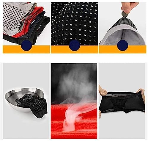 Men's Improving Male Power 6/Pack Underwear Magnetic Energy Field Therapy Tourmaline Panties Health Care Boxer Briefs (Color : 6pcs-Black, Size : 4X-Large)