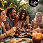Lillie's Q - Smoky (15.3oz), Gold (14.8oz) & Carolina BBQ (15.5oz) Sauce Combo, Gluten-Free, Non-GMO, No Preservatives, Gourmet Mustard, Sweet & Vinegar Based BBQ (3-pack)