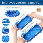 Cosywell 5 Pairs 10 PCS Mop Slippers for Floor Cleaning Supplies Microfiber Mopping Slippers Washable Reusable Mop Socks Mop Shoes Microfiber Foot Socks