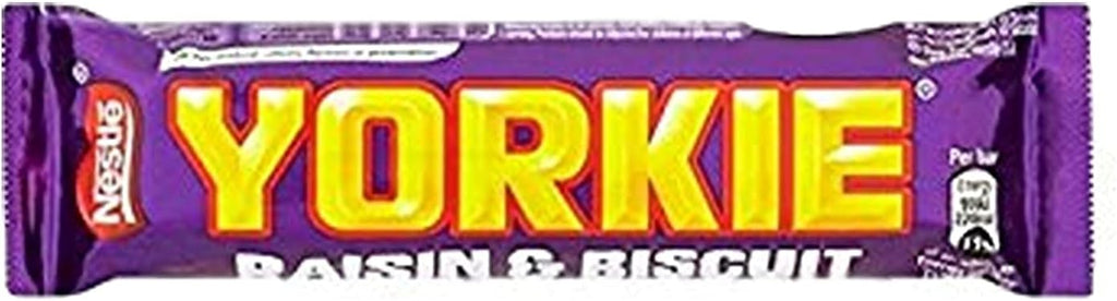Yorkie Biscuit & Raisins Chocolate Candy Bars 7 x44g.