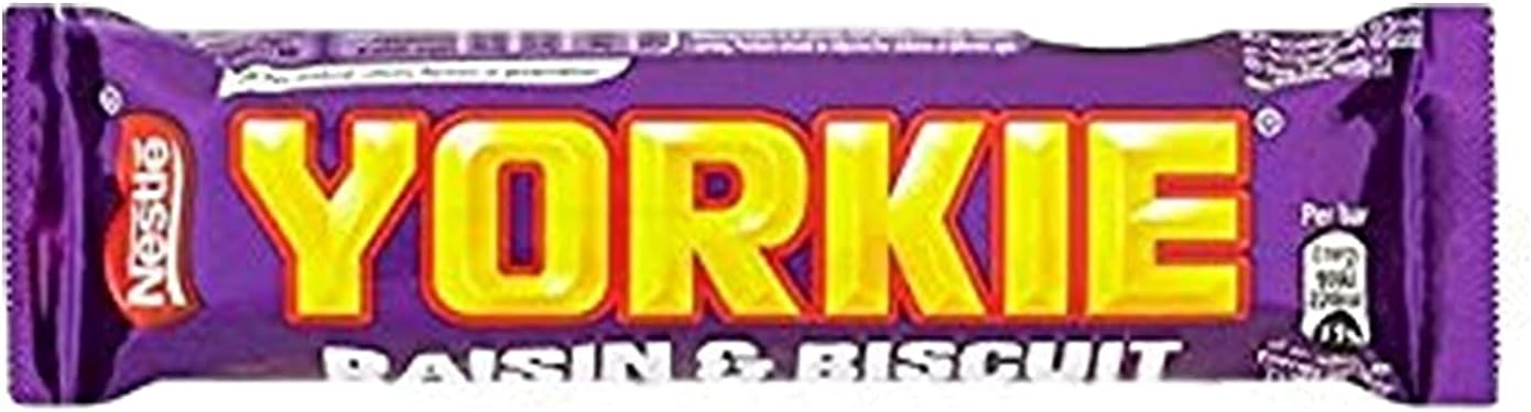Yorkie Biscuit & Raisins Chocolate Candy Bars 7 x44g.