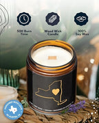 New York Candle, Sentimental House Warming Gifts for Women & Men, Unique New York Themed Souvenir, Ideal Moving Away and Home Sick Gifts, Perfect for Birthday, Christmas, Special Occasions, Gift Ready
