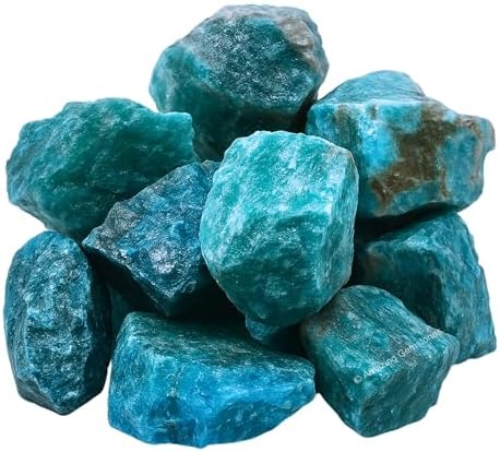 Amazing Gemstone Apatite Raw Crystals and Healing Stones, Natural Rocks for Tumbling and DIY Raw Stones and Crystals (1 Piece)