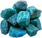 Amazing Gemstone Apatite Raw Crystals and Healing Stones, Natural Rocks for Tumbling and DIY Raw Stones and Crystals (1 Piece)