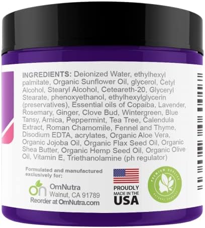 OncoEase Oncology Cream - Organic Skin Care Lotion for Topical Relief Extra Strength Moisturizer for Dry Skin Care for Chemo Patients Radiation Treatment Topical Arnica Cream