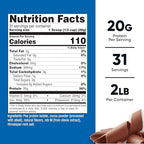 Nutricost Pea Protein Powder (2 LBS) Chocolate - 20g of Vegan Pea Protein Isolate, GMO-Free, Gluten-Free, 31 Servings