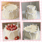 30 Pack Bow Cake Toppers White Ribbons Bows for Cake Bow Birthday Decorations Coquette Themed Bow Cupcake Topper for Bridal Wedding Baby Shower Bachelorette Party Mothers Day Decorations