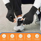 Big Mango Arthritis Gloves, Copper Infused Compression Gloves, Copper Gloves Fingerless for Women Men for Arthritis Pain Relief, Swelling, Rheumatoid, Typing, Hand Support (1 Pair,Large)