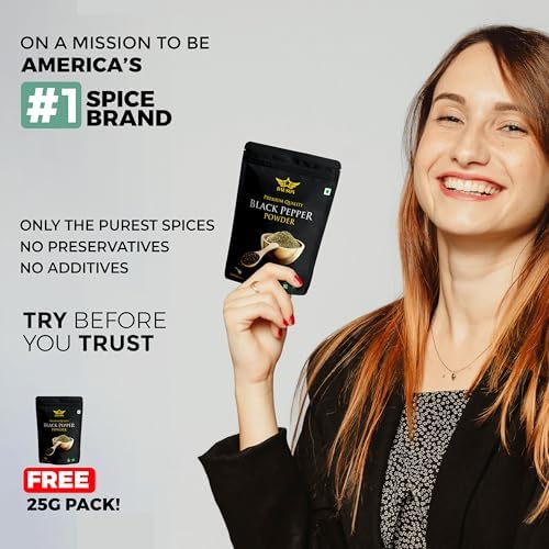 100% Pure Black Pepper Powder 0.88 Oz