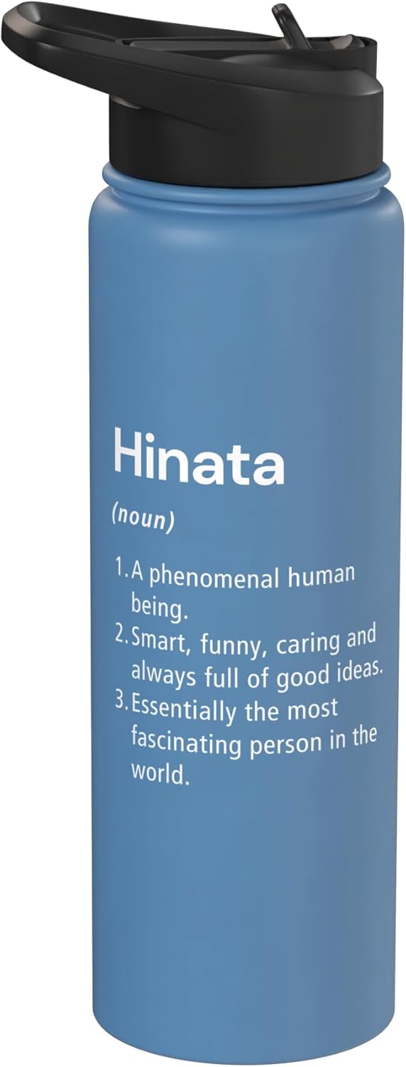 Hinata Name Definition Dictionary Stainless Steel Insulated Water Bottle