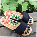 KOMBIUDA Foot Massager Slippers for Women - Pu Eva Acupressure Massage Sandals to Relieve Foot Pain Improve Circulation and Soothe Tired Feet at Home
