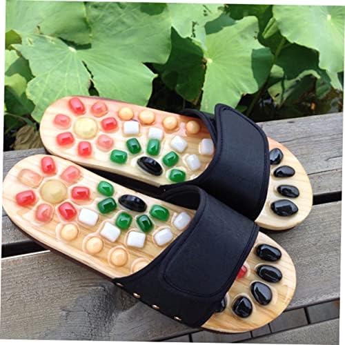 KOMBIUDA Foot Massager Slippers for Women - Pu Eva Acupressure Massage Sandals to Relieve Foot Pain Improve Circulation and Soothe Tired Feet at Home