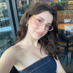SIPHEW Retro Small Oval Metal Frame Glasses w Blue Light Blocking for Women | 90s Small Face Glasses|Anti Eyestrain