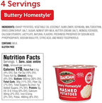 Idahoan Buttery Homestyle Mashed Potatoes Cup, 1.5oz (Pack of 24)