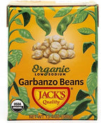 Jack's Organic Chickpeas Garbanzo Beans 13.4 oz. | Packed with Protein and Fiber, Heart Healthy, Low Sodium & Non GMO | (8-PACK)