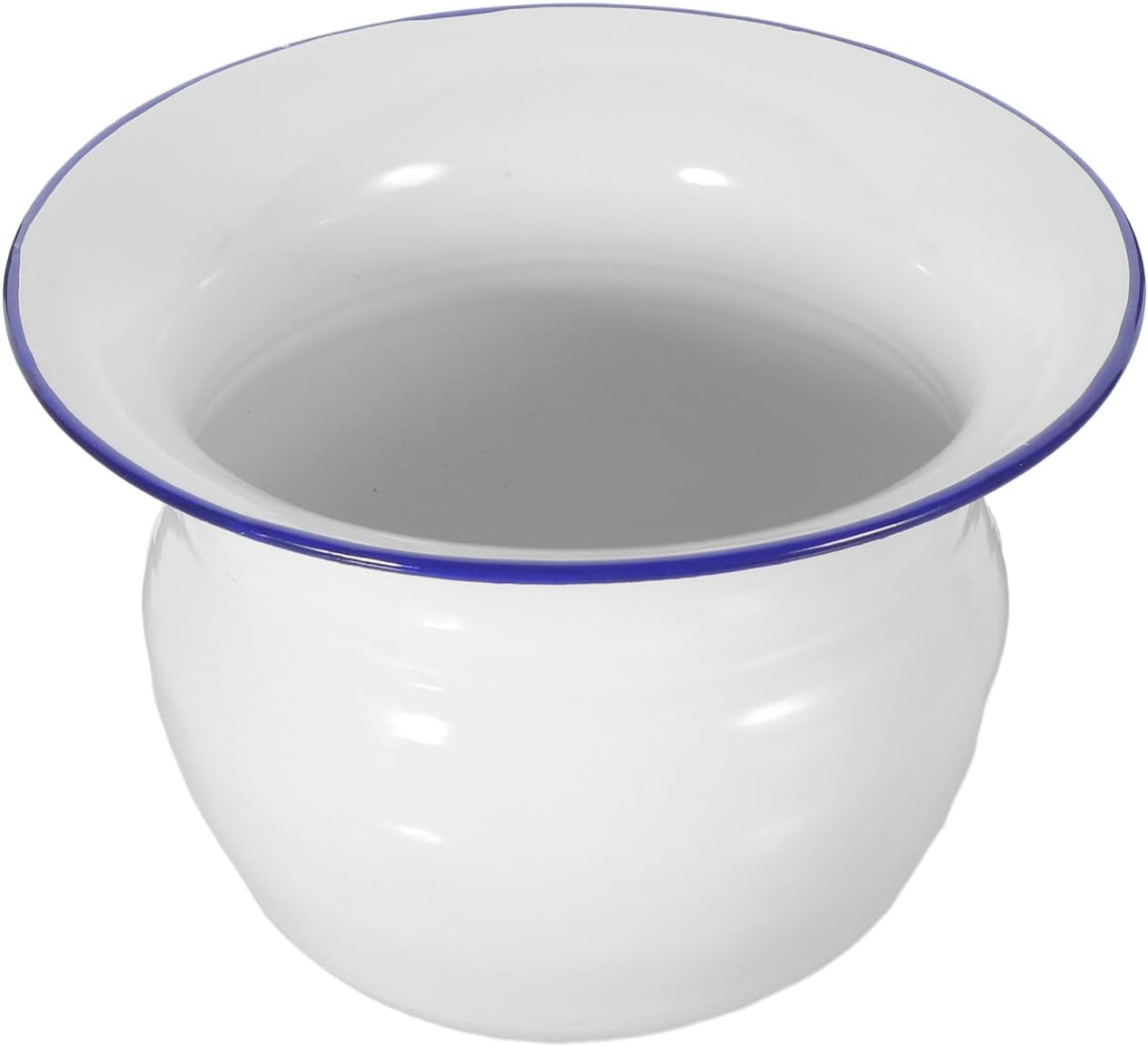 DOITOOL Chamber Pot: Bedroom Enamel Urinal Bottle Urine Pots Potty Urinal Bucket Portable Toilet Spittoon for Adults Home Camping Car Travel