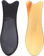 Healifty Neck Massager Neck Massager Ox Horn Board 2Pcs Massage Tool Scraping Board Thai Massage for Woman Man Travel