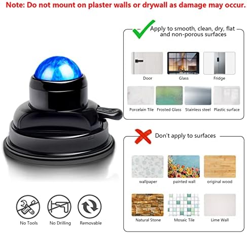 Massage Ball, Mountable Muscle Massage Roller for Pain Relief, Suction Cup Self Back Massager Roller and Trigger Point Massager to Relieve Muscle Knots, Hands-Free - 2 Balls