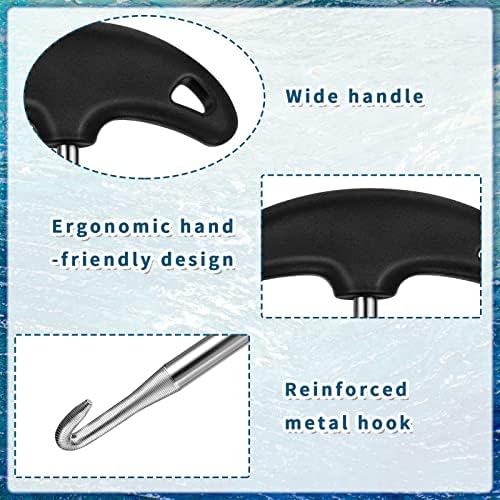 Tondiamo Shoe Lace Tightner Stainless Steel Plastic Hockey Skate Tightener Wire Sports Skate Key Tool Shoe Lace Puller Ice Roller Skate Tool for Ice-Skates Figure-Skates Boots