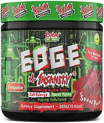 Psycho Pharma Edge of Insanity Pre Workout + Creatine Stack