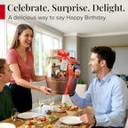 Broadway Basketeers Birthday Gift Basket – Gourmet Snacks & Sweet Treat Box with Cookies, Candy & more - Food Gift Basket for Women, Men & Families - Happy Birthday Surprise Box, Kosher
