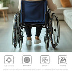 Moon Stars Wheelchair Wheel Covers 2 Pack Wheelchair Tyre Covers Neoprene Wheel Cover for Transport Wheelchair Wheels, 24 Inch
